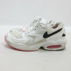 Q■【26cm】ナイキ/NIKE AIR MAX 2 LIGHTエアマックス2 ランニングシューズ■白MENS/56【中古】