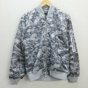 D■フィールドコア/FieldCore ワークマン HJ002A 裏アルミMA-1タイプジャンパー JKT【L】灰/MENS/31【中古】