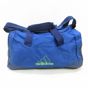 G# Adidas /adidas сумка "Boston bag" / плечо имеется / синий серия /men's/63[ б/у ]#