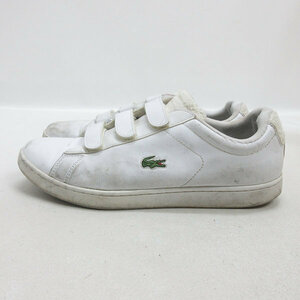 D■【USA10】ラコステ/LACOSTE CARNABY EVO STRAP 119 スニーカー■白/MENS/39【中古】