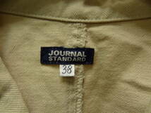 全国送料無料 ジャーナルスタンダード JOURNAL STANDARD ベイクルーズ 日本製 メンズ 綿100% ツイル素材 カバーオールジャケット 38サイズ_画像2