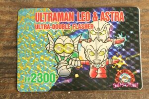  редкий Ultraman клуб карта No.5 Ultraman Leo & Astra 1991p ритм kila van Puresuto иен . Pro подлинная вещь 