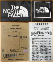 未使用 ノースフェイス THE NORTH FACE スワローテイルベントフーディ NP22280 ブラック Lサイズ 防風 撥水 送料370円_画像9