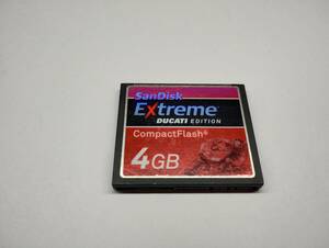 4GB　SanDisk　Extreme DUCATI EDITION　CFカード　フォーマット済み　メモリーカード　コンパクトフラッシュカード