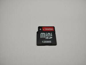 128MB　メガバイト　imation　miniSDカード　メモリーカード　ミニSDカード