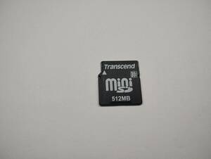 512MB mega bite Transcend miniSD card memory card Mini SD card 