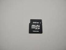 512MB　メガバイト　TOSHIBA　miniSDカード　メモリーカード　ミニSDカード_画像1