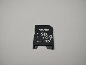 落書き有り　miniSD→SD　変換アダプター　認識確認済み　メモリーカード　ミニSDカード SDカード
