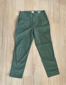 GAP ギャップ HIGH RISE STRAIGHT KHAKI ハイライズ ストレート カーキ サイズ0 カラー オリーブ