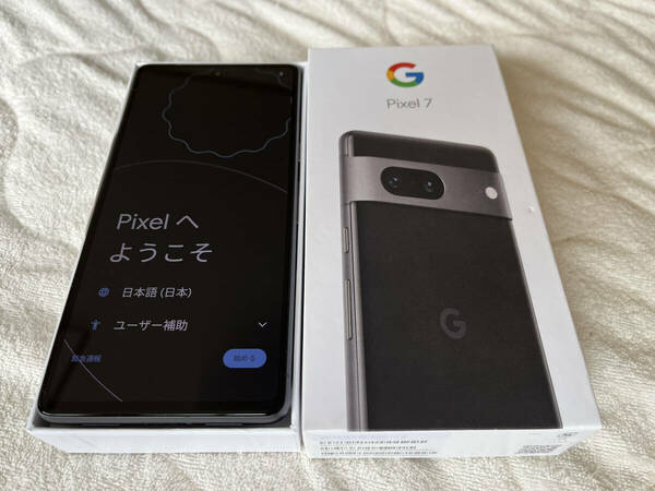 【美品】Google pixel7 本体 中古美品 128GB obsidian simフリー