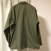 送料無料COMOLI 17AW ODオープンカラーシャツ サイズ1 オリーブ カーキ OD Open Collar Shirt Olive 長袖シャツ コモリ シャツ L03-02005_画像3