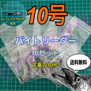 タチウオテンヤ バイトリーダー10セット 10号 太刀魚