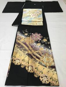 最高峰の黒留袖　作家物　手刺繍　金彩友禅　手描き友禅　未使用