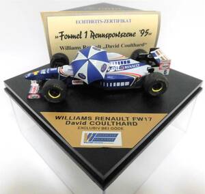 1/43 ウイリアムズ FW17 #6 デヴィッド クルサード 1995 GODE with パラソル クルサード F1デビュー車 絶版品 送料込