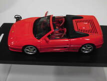 1/43 フェラーリ F355 F1 スパイダー レーシング赤 パドルシフト ステアリングホイール 付き 赤 バケットシート イタリア製 絶版品 送料込_画像8