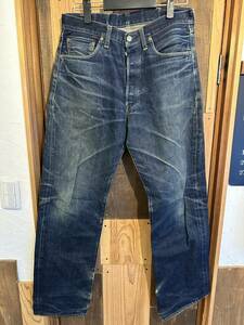 90s USA製 リーバイス LEVI'S 501XX ジーンズ 鬼ヒゲ 蜂の巣 デニムパンツ 復刻 W33MADE IN サンフランシスコバレンシア工場 古着 USED