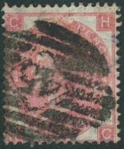 外国切手　イギリス　使用済み　1865年　3ｐ　スコットNo.44