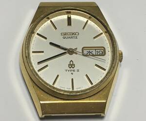 SEIKO QUARTZ TYPEⅡ 日本国有鉄道総裁 功績賞表彰記念 腕時計 7546-833E セイコー タイプ2 ゴールド 国鉄 動作未確認・現状品