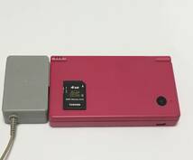 DS ニンテンドーDSi ピンク 　アダプター★SDカード付　動作品　バッテリーの寿命は不明_画像1