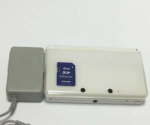 ニンテンドー3DS ピュアホワイト アダプター★SDカード付　動作品