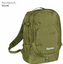 Supreme Backpack Olive 19SS オリーブ バックパック 新品 正規品 シュプリーム リュック_画像1