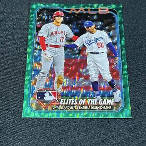 最新 499枚限定 2024 Topps Series 1 大谷翔平 ムーキーベッツNo.138 グリーンアイスフォイルパラレルカード Green Foil シリーズ1 の画像2