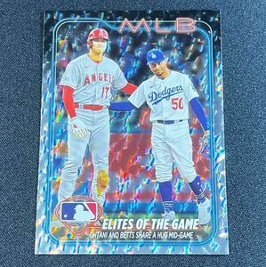 最新 2024 Topps Series 1 大谷翔平 ムーキーベッツNo.138 Super Box 限定 シルバーアイスフォイルパラレルカード Silver Foil シリーズ1 