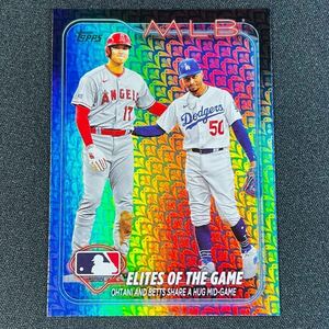 最新 2024 Topps Series 1 大谷翔平 ムーキーベッツNo.138 イースターホリデーフォイルパラレルカード Easter Holiday Foil シリーズ1 