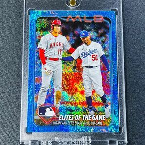 最新 999枚限定 2024 Topps Series 1 大谷翔平 ムーキーベッツ No.138 ブルーフォイルパラレルカード Blue Foil シリーズ1 の画像1