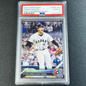 PSA10 GEM MINT 2023 Topps Now WBC 大谷翔平 2023年 WBC 優勝 限定オーダーカード No.WBCJPN-1 PSA鑑定済カード