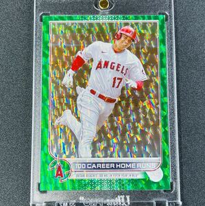 499枚限定 2022 Topps Update Series 大谷翔平 No.US92 グリーンアイスフォイルパラレルカード Green Ice Foil アップデートシリーズ