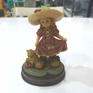 4112T　美品 リカルドシェルマニ SHERMANI RICARDO 少女 フィギュリン 置物 オブジェ 西洋人形 陶器人形 陶製
