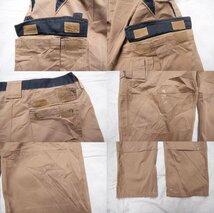 90s 00s VINTAGE ヴィンテージ USED 古着 Dickies Work Cargo Pants ディッキーズ ワークカーゴパンツ Beige Black W34 切り替えデザイン_画像6