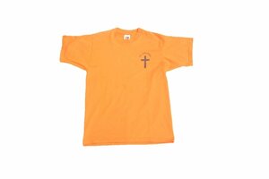 80s 90s VINTAGE ヴィンテージ USED 古着 Fruit Of The Loom S/S Print Tee プリントTシャツ Eagle 鷹 セントユージーン カナダ M Orange