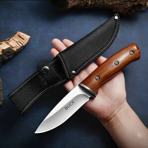 buck シースナイフ アウトドア 高品質 登山ナイフの画像3