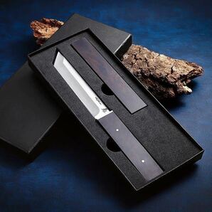 和風ナイフコレクション 菊小刀 日本刀型 短刀 シースナイフ バトニング フルタング キャンプ ブッシュクラフトの画像1