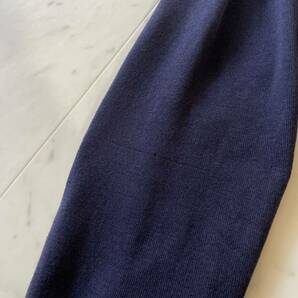 Dior HOMME ディオール オム ニット カーディガン ジャケット ブルゾン Mサイズ ウール100% イタリア製 春秋 高級感◎ ネイビー 紺 メンズの画像10