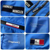 美品/XL(3)★ MONCLER × FRAGMENT モンクレール フラグメント MOR ナイロンジャケット マウンテンパーカー ジーニアス 藤原ヒロシ ブルー_画像8