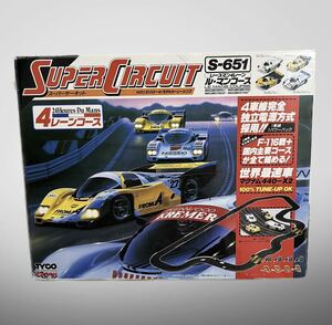 希少 エポック社 SUPER CIRCUIT スーパーサーキット モデルカ―レーシング TYCO S-651 スロットカー 