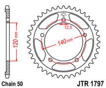 リア GSX1400 丁数選択 JTR1797_画像2