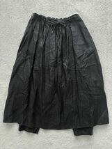 AUGUSTE-PRESENTATION Pajama Look size1 スカートパンツ ブラック 黒 オーギュストプレゼンテーション パジャマルック リネン 麻_画像1