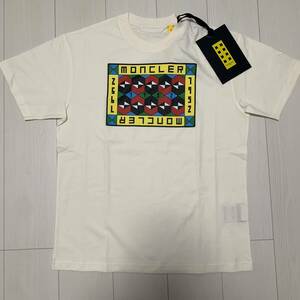 正規 未使用 MONCLER ジーニアス 1952 S/S GRID Tシャツ M 白 モンクレール