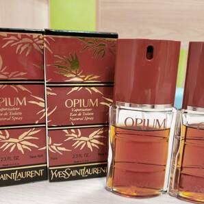 【おまとめ・残量多】 YVESSAINT LAURENT イヴサンローラン OPIUM ★オピウム 香水 オードトワレ スプレー 箱付 経年保管品の画像3