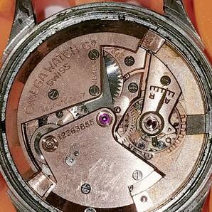 【稼働品】オメガ OMEGA オートマチック AUTOMATIC ハーフローター cal.342 クサビインデックス スモセコ メンズ腕時計の画像3