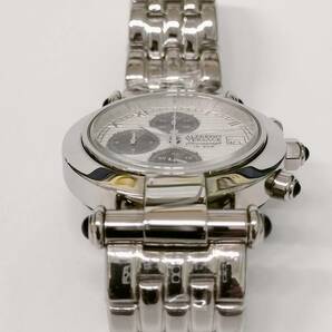 【未使用・稼働中】 ALFREDO VERSACE アルフレッドヴェルサーチ 腕時計 V414CH ラウンド 白文字盤 クロノグラフ クォーツの画像6