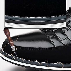 メンズ スニーカー メンズ シューズ ビジネスシューズ 通勤 通学 カジュアル ウォーキングシューズ ブラック 26cmの画像2