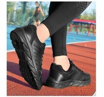 ランニングシューズ メンズ スニーカー 運動靴 ローカット 軽量 メンズ靴 シューズ ジョギング 通気性 ブラック 26cm_画像8