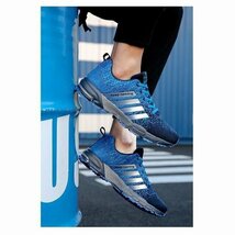 ウォーキングシューズ メンズ スニーカー 運動靴 ローカット 軽量 靴 シューズ ジョギング 屋外 四季兼用 ブルー 26.5cm_画像7