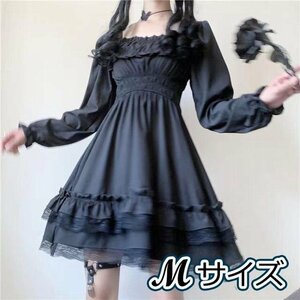  One-piece skirt girls lady's JSK Lolita Gothic and Lolita cosplay black woman equipment meido pretty race M