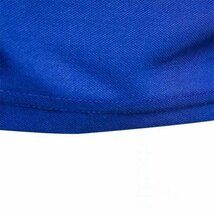 メンズポロシャツ メンズ トップス ストレッチ 半袖 スポーツ シンプル 通気性 無地 綿 ジャージ カジュアル コットン ブルーXXL_画像5